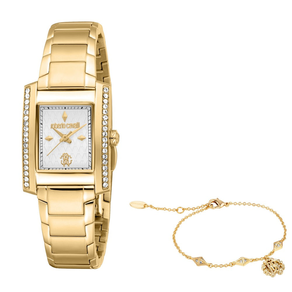 Women Soletta Gold Watch Set