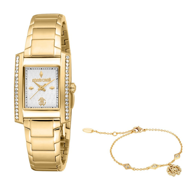 Women Soletta Gold Watch Set