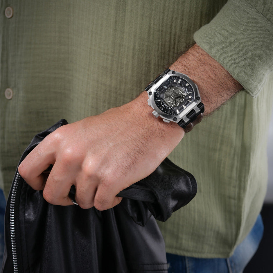 Unisex Shield Black 45mm Watch