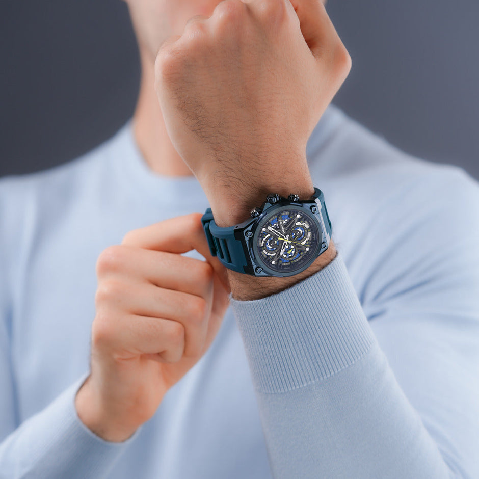 Men Sonic Blue 45mm Watch