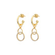 Women Sibilla Slim Round Blue Earring
