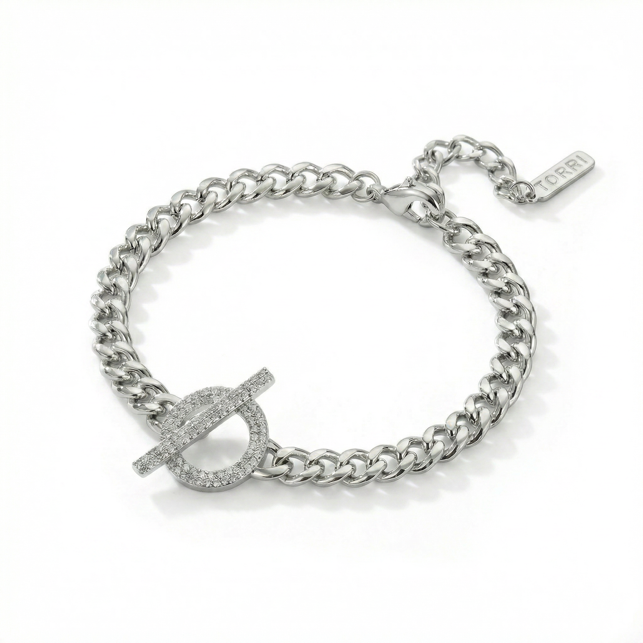 Women Orietta O Crossed White Bracelet