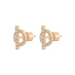 Women Orietta O Crossed Blue Earring
