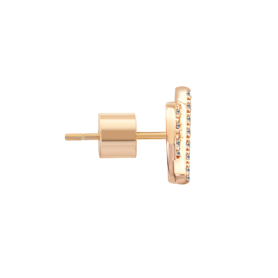 Women Orietta O Crossed Blue Earring