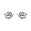Women Orietta O Crossed White Earring