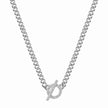 Women Orietta O Crossed White Necklace