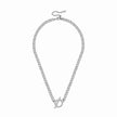 Women Orietta O Crossed White Necklace