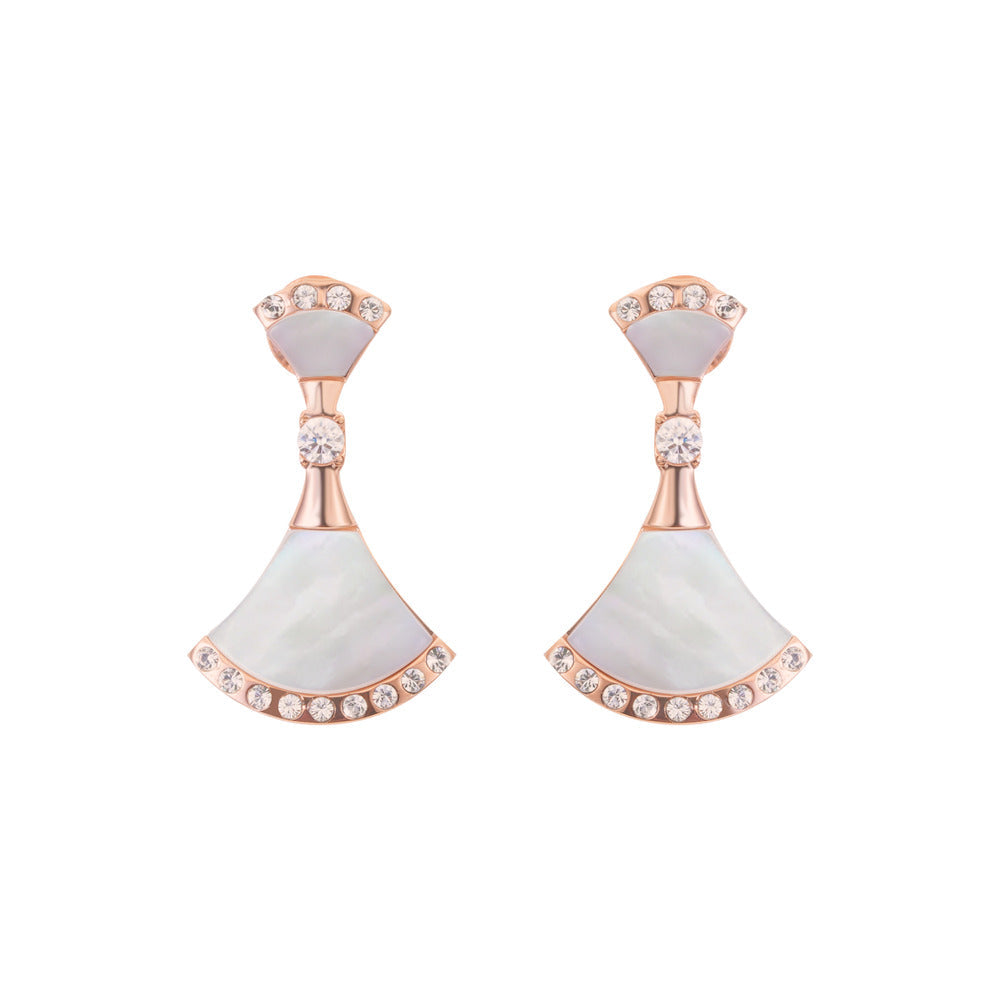 Women Bianca Rose Gold Earring