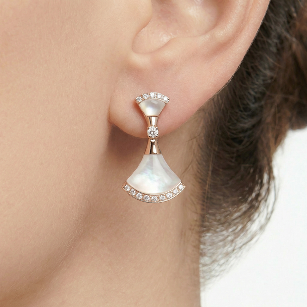 Women Bianca Rose Gold Earring