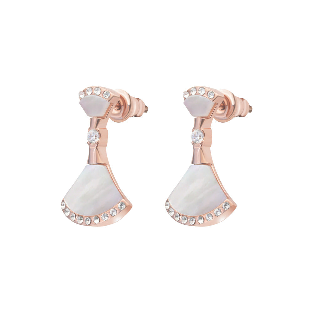 Women Bianca Rose Gold Earring