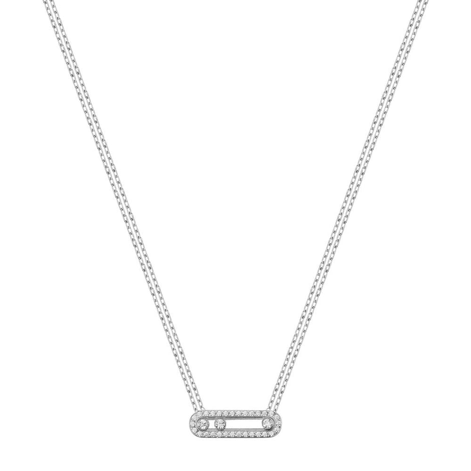 Women Melania Messika Silver Necklace