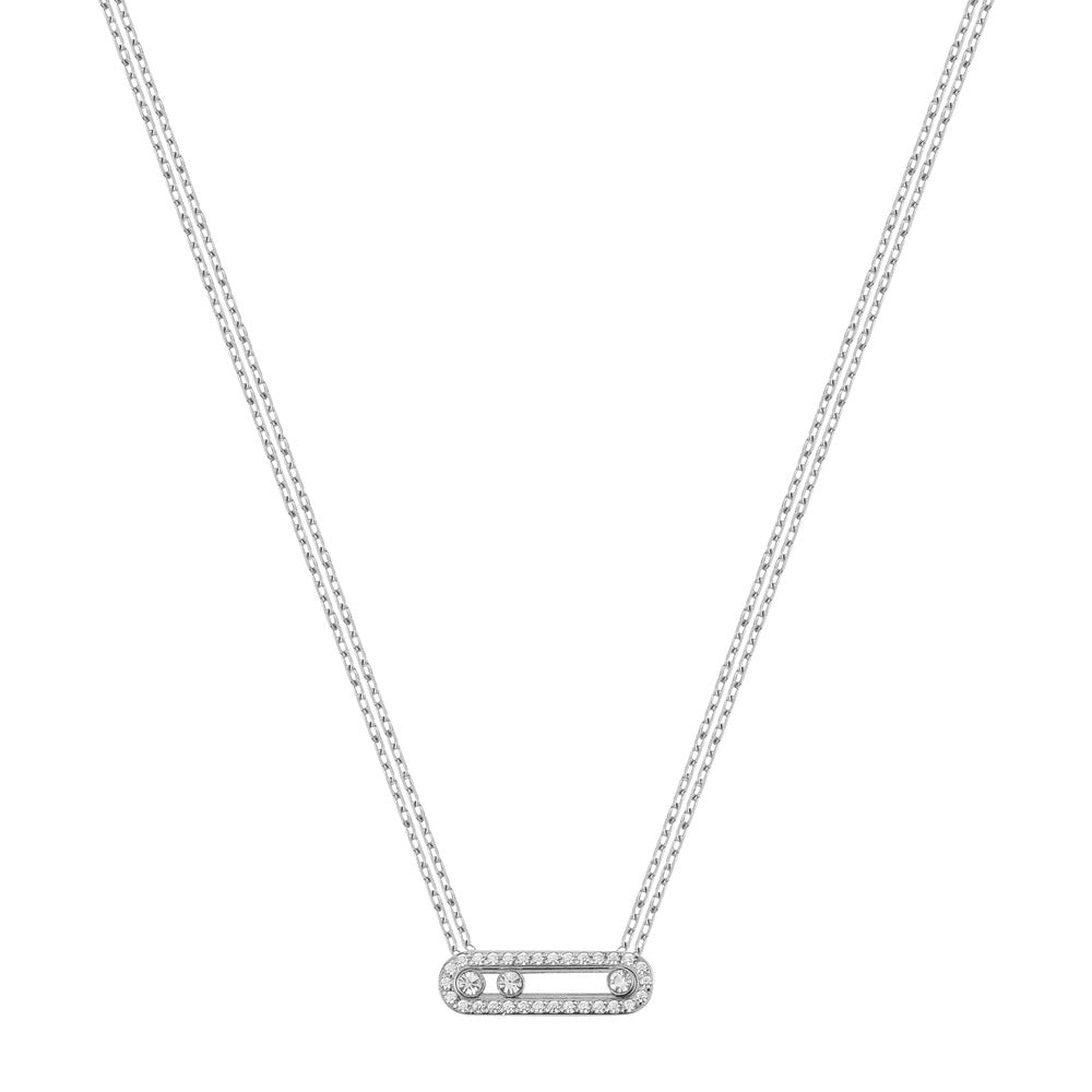 Women Melania Messika Silver Necklace
