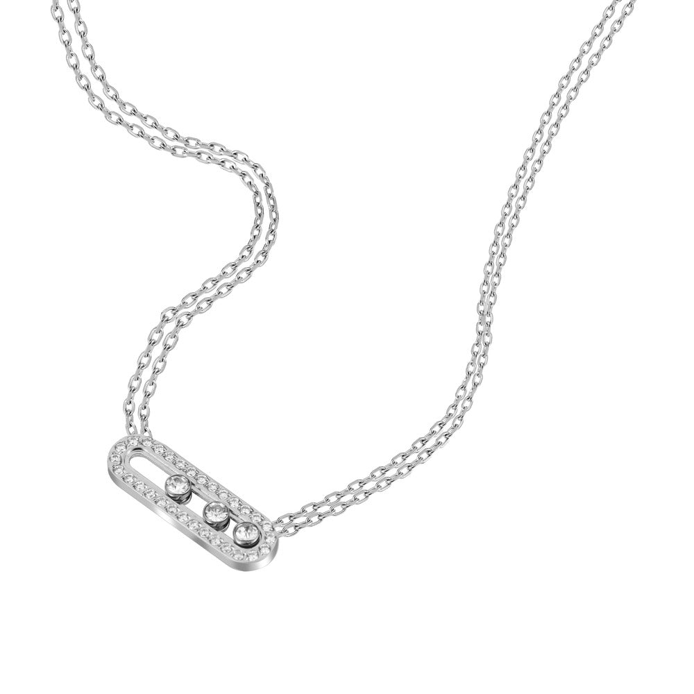 Women Melania Messika Silver Necklace