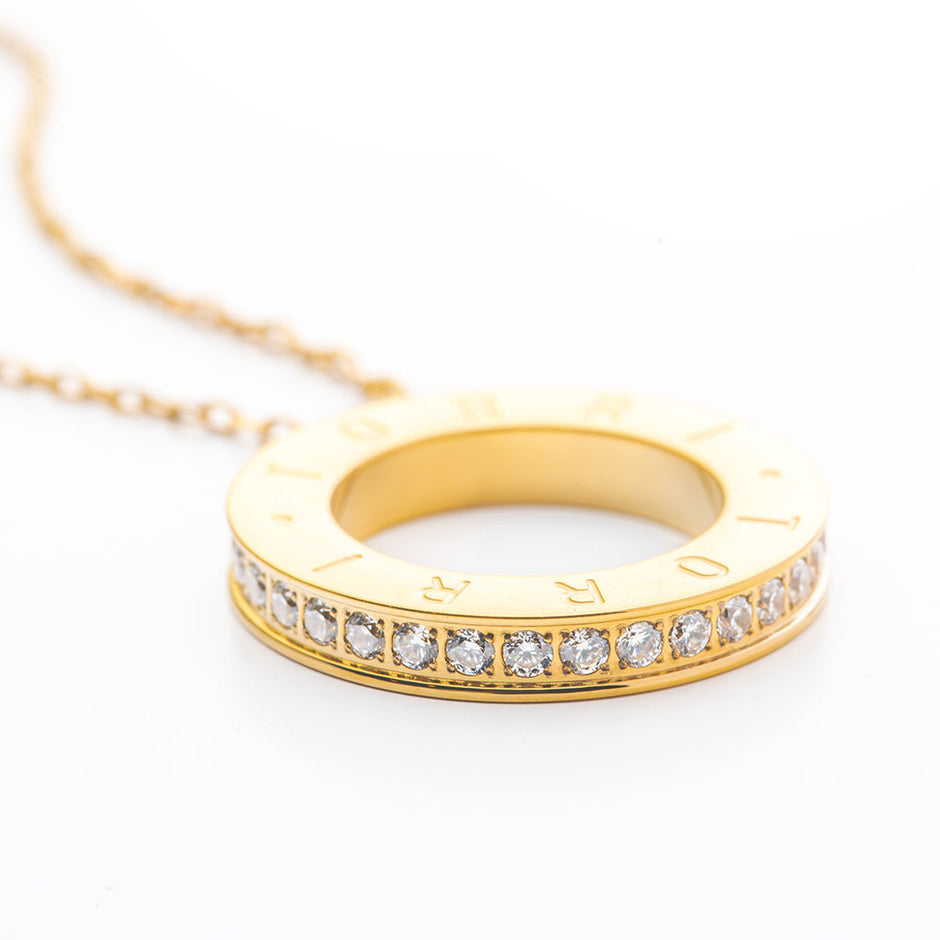 Women Caterina Golden Necklace