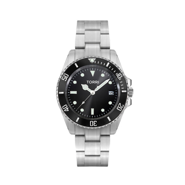 Men Luciano Silver Watch