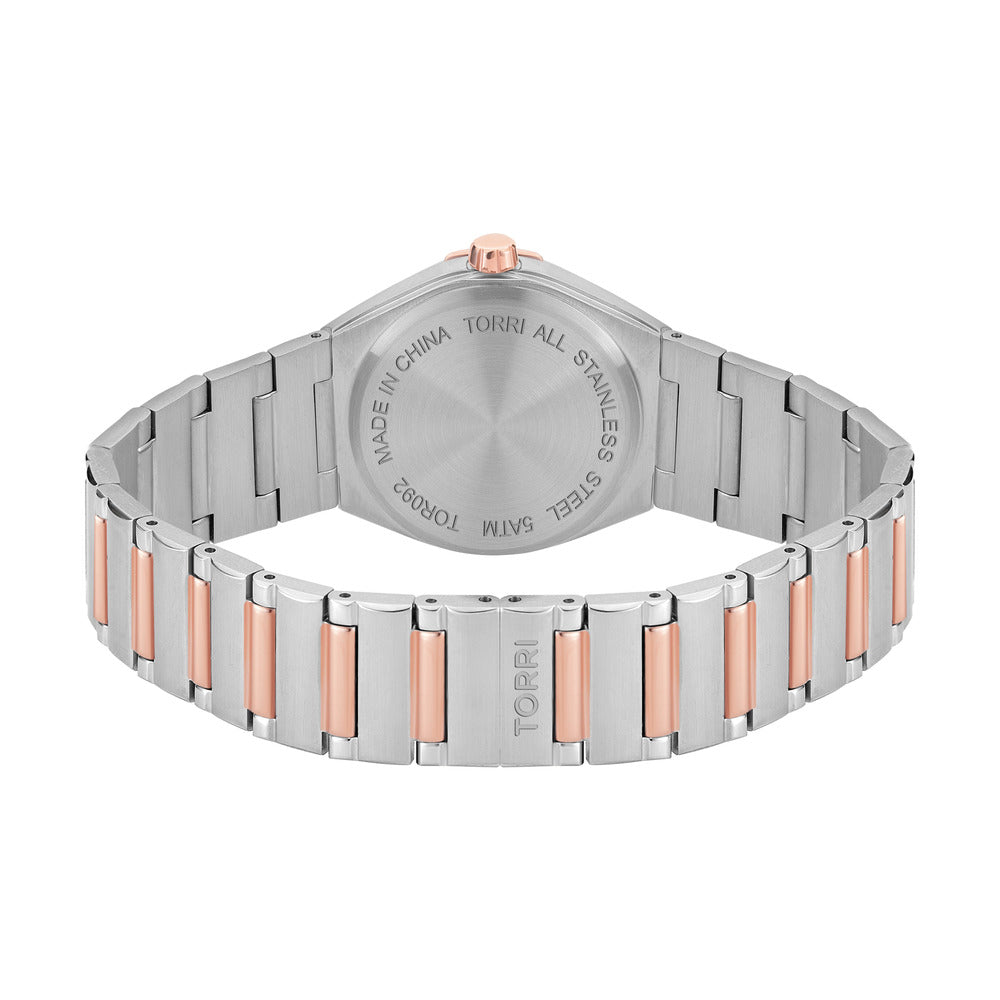 Women Manuel 34mm Silver/Rose Gold Watch