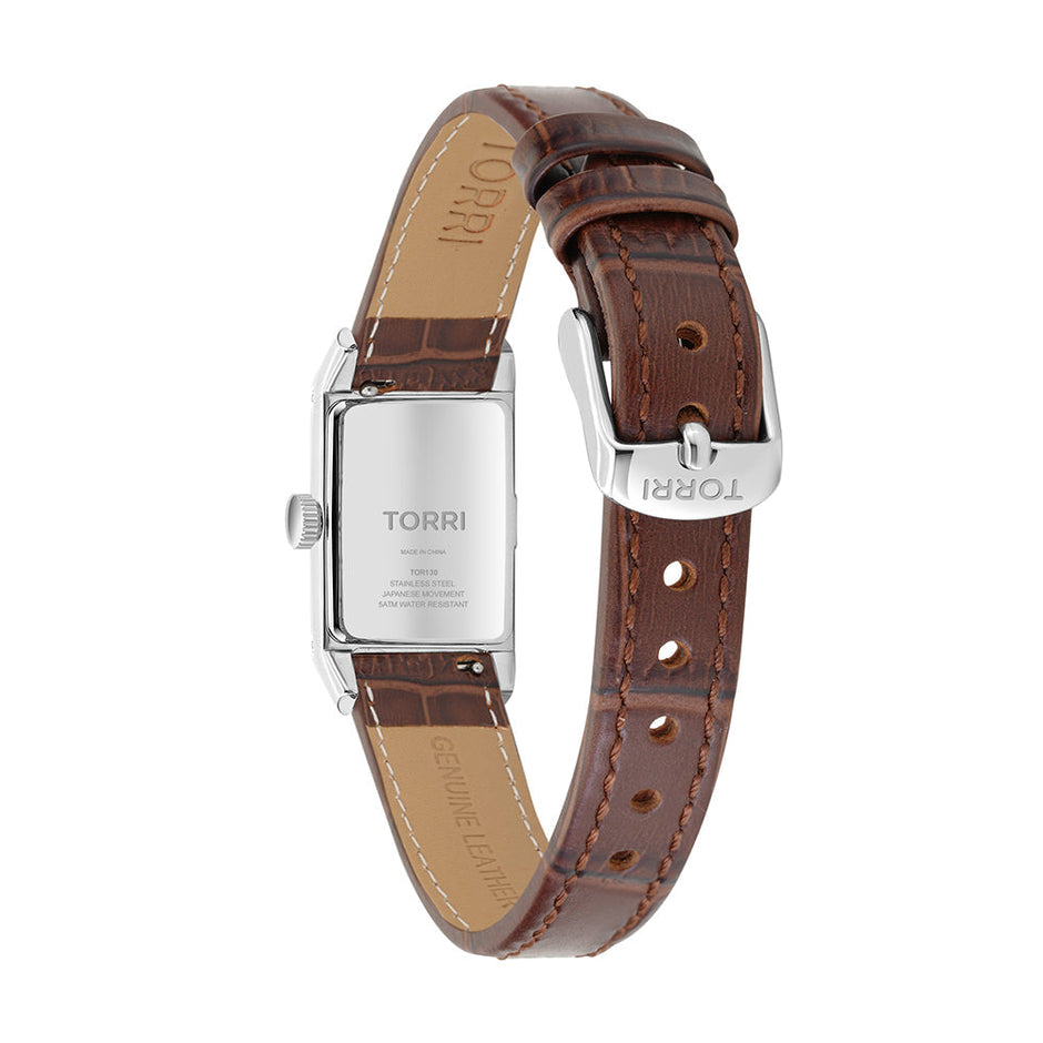 Women Leandro Brown Leather Watch