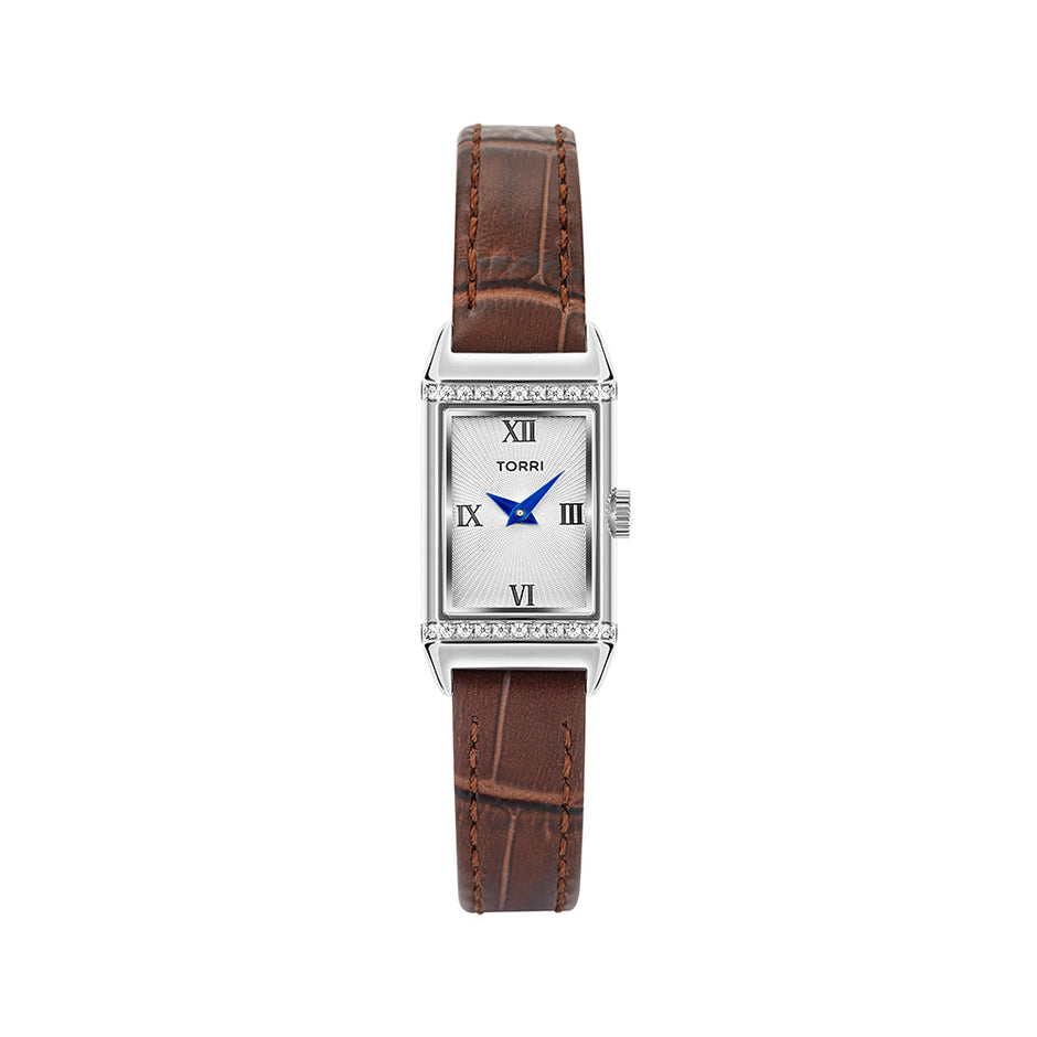 Women Leandro Brown Leather Watch
