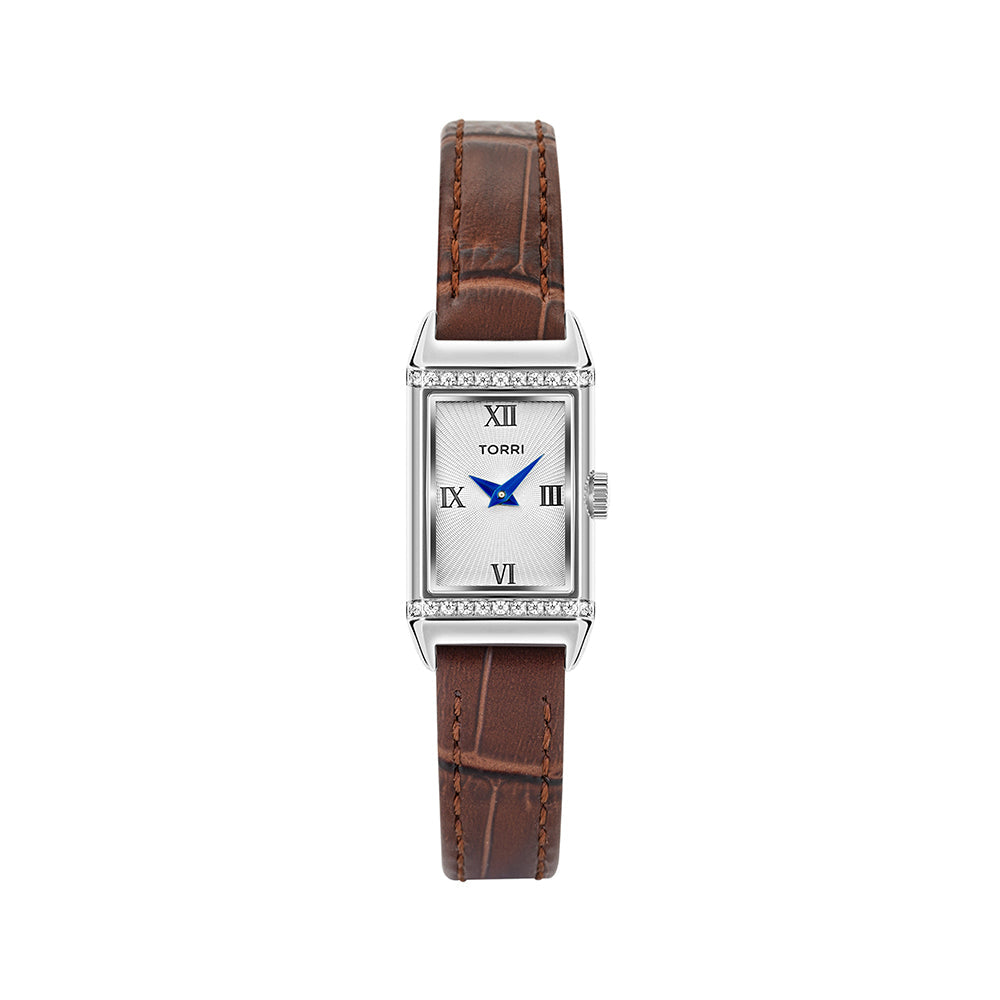 Women Leandro Brown Leather Watch