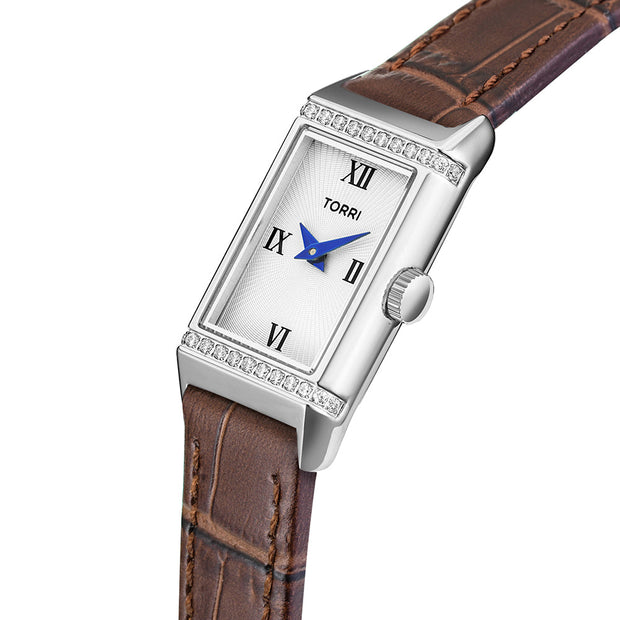 Women Leandro Brown Leather Watch