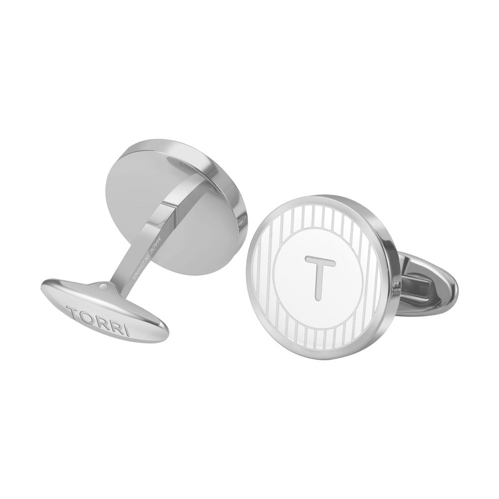 Men Cirillo Silver Cufflink