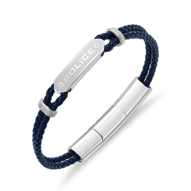 Men Twincord Navy Bracelet