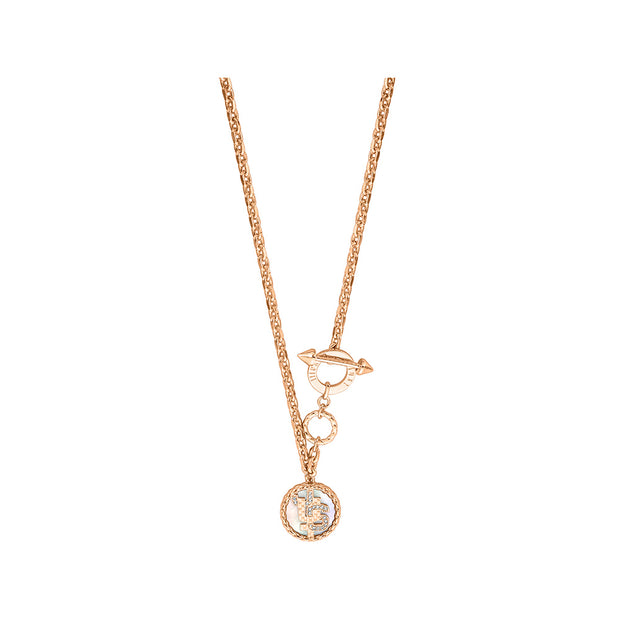 Linea Logo 4 Women Rose Gold Necklace