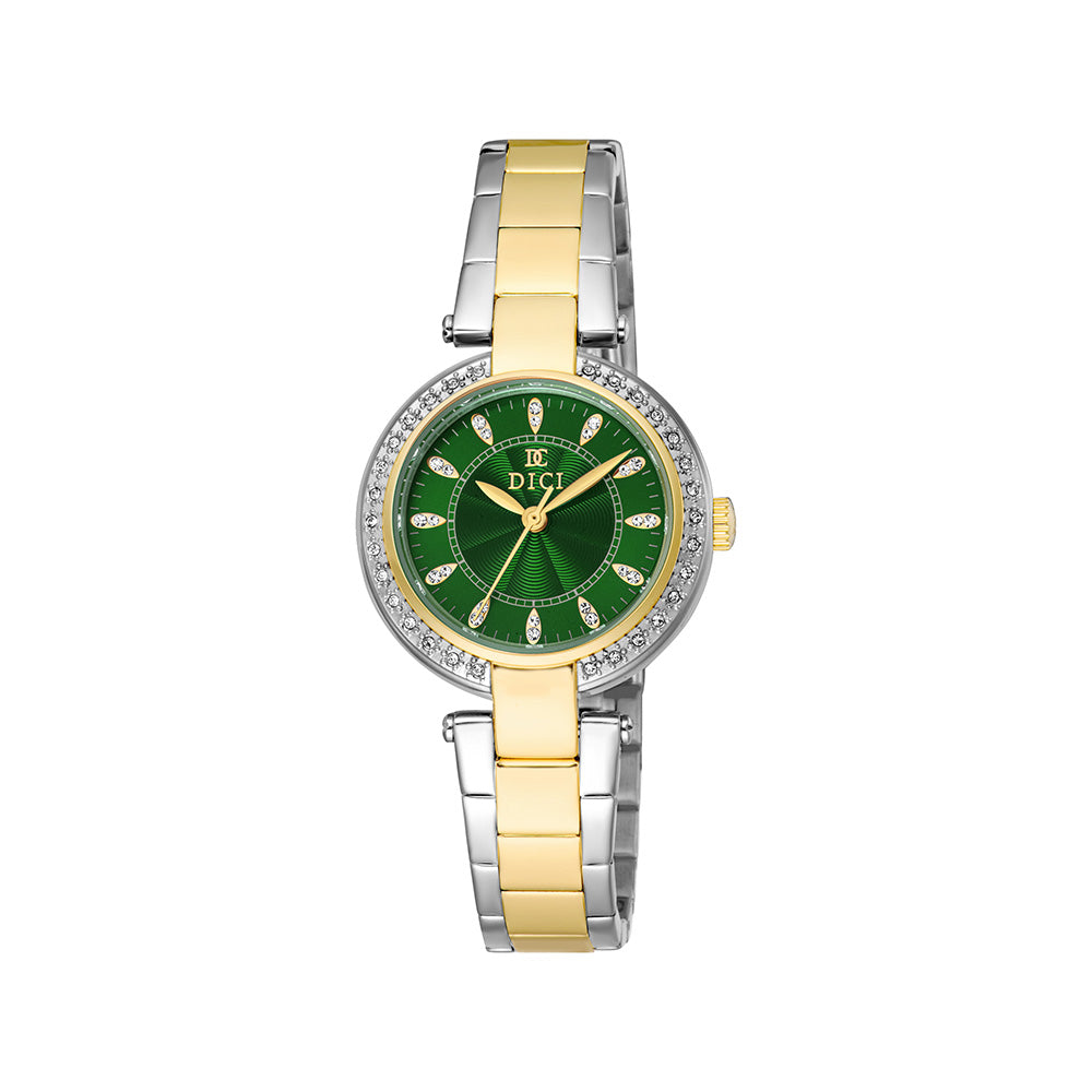 Luna Women Green Stainless Steel Watch