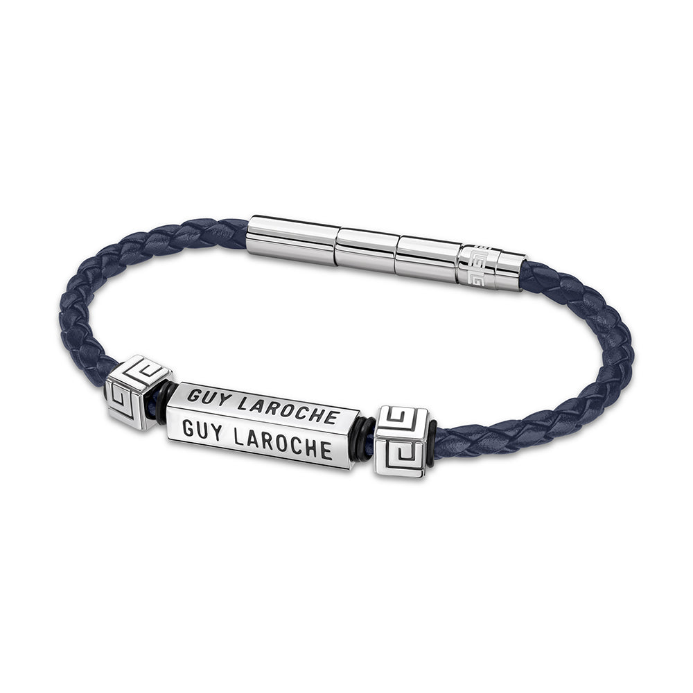 Jean Stainless Steel And Blue Bracelet