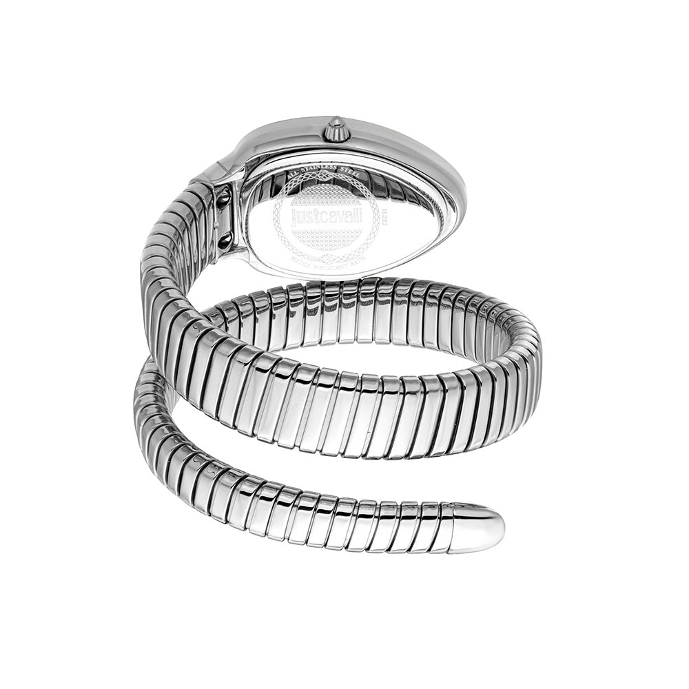 Serpente Logo Women Silver Stainless Steel Watch - 4894626214813
