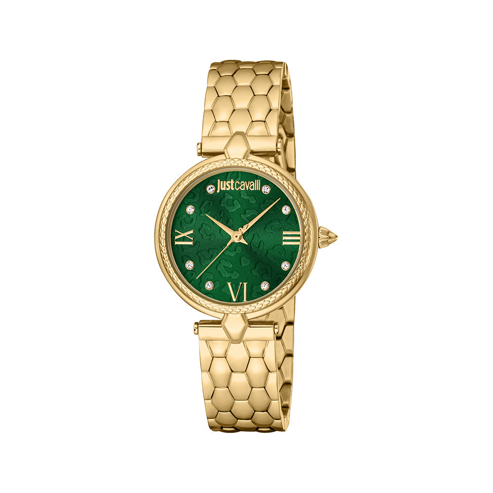 Donna Leopardo Women Green Stainless Steel Watch