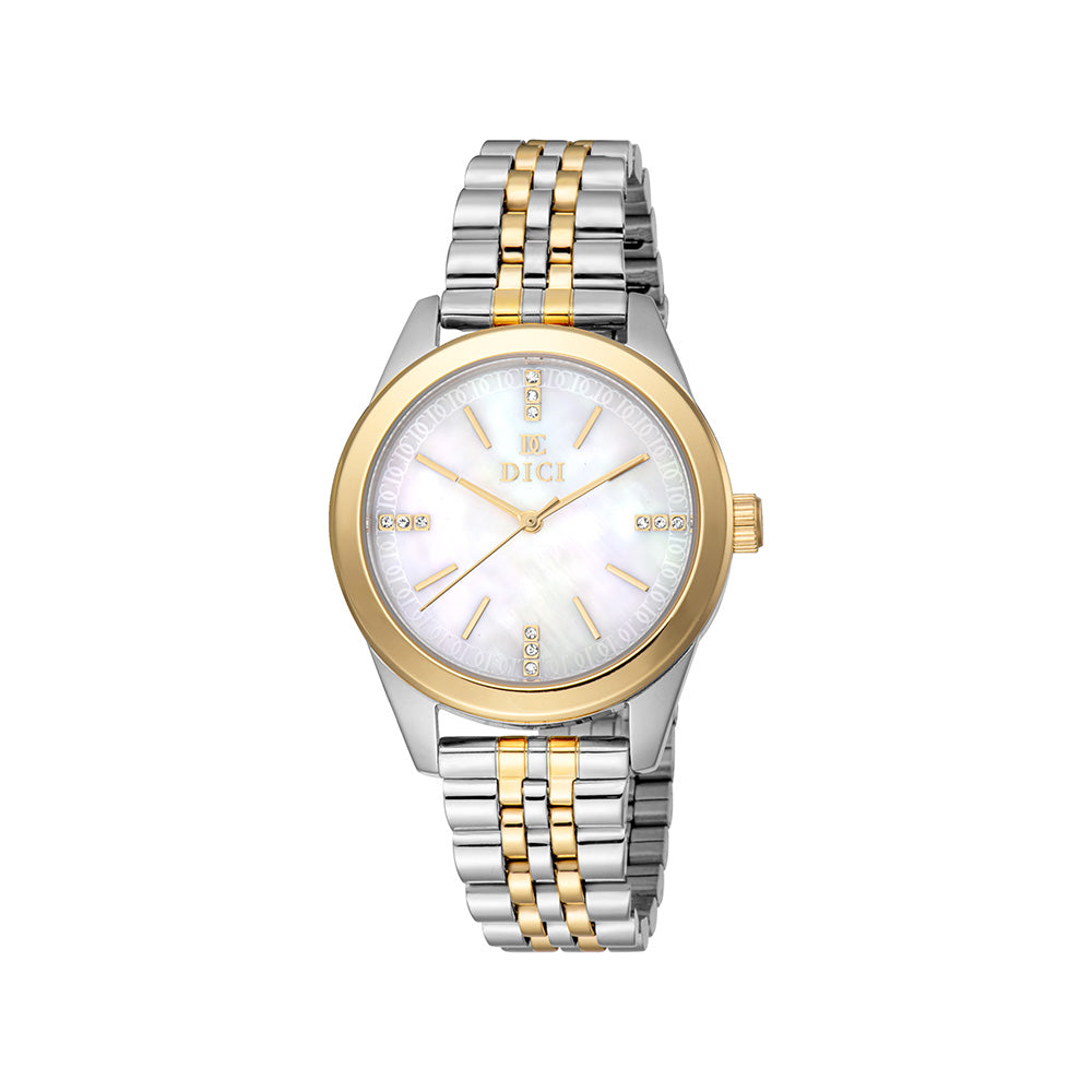 Lussia Women White Stainless Steel Watch