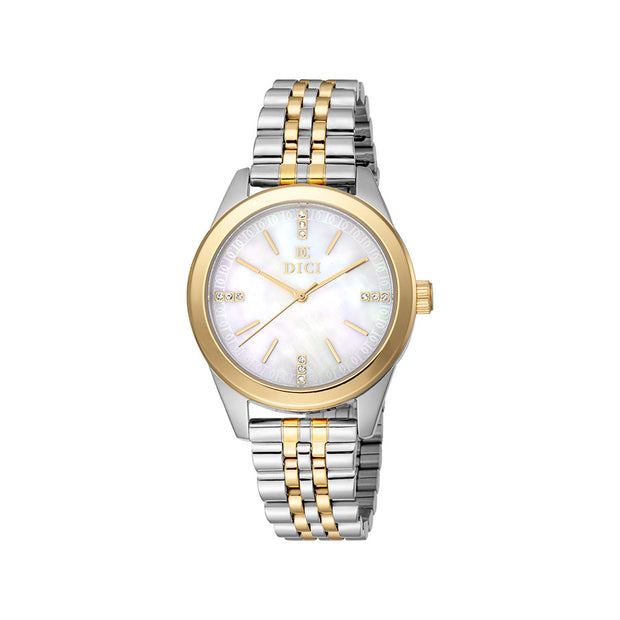 Lussia Women White Stainless Steel Watch