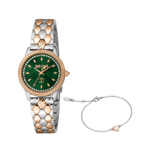 Cuore Set Women Green Stainless Steel Watch