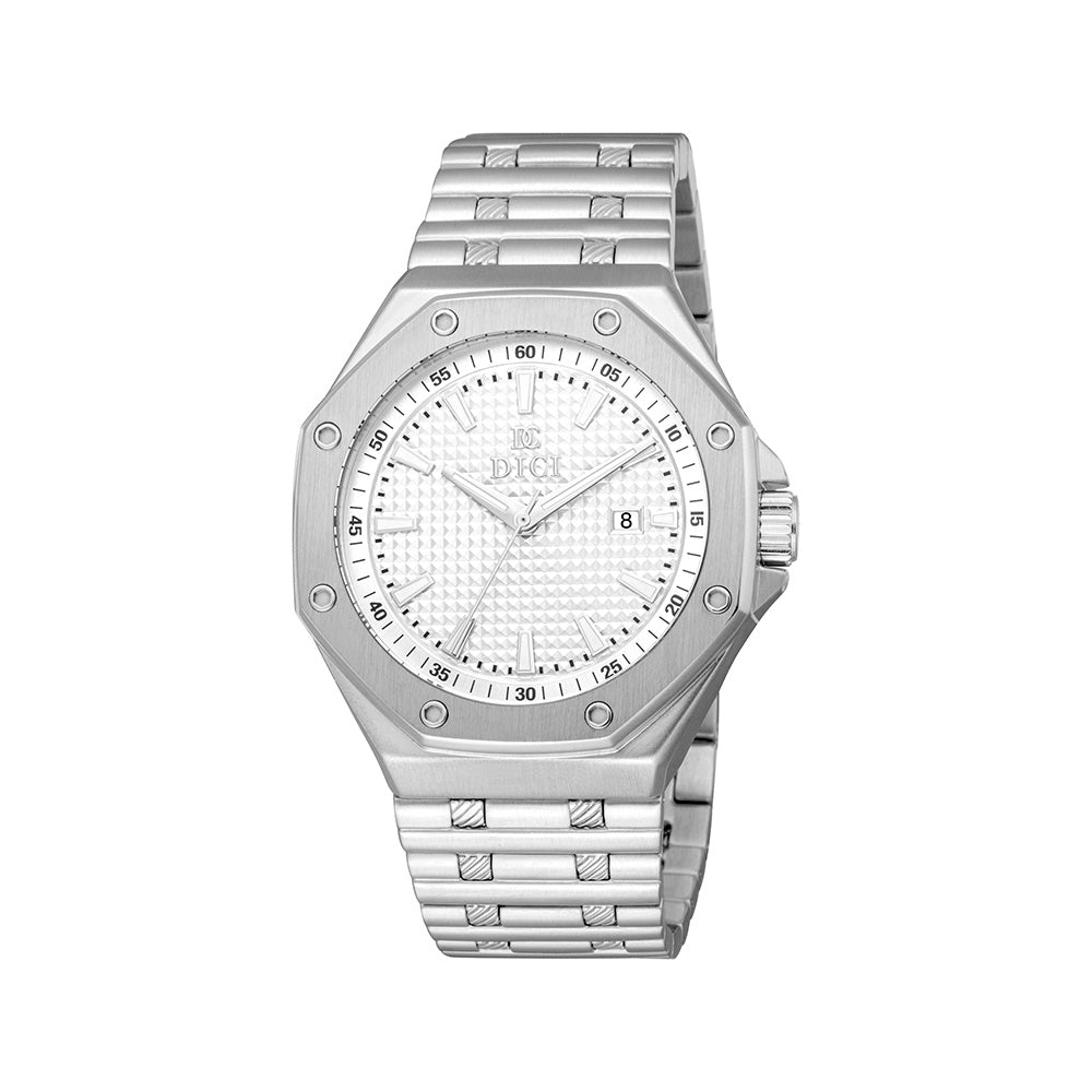 Pietro Men Silver Stainless Steel Watch