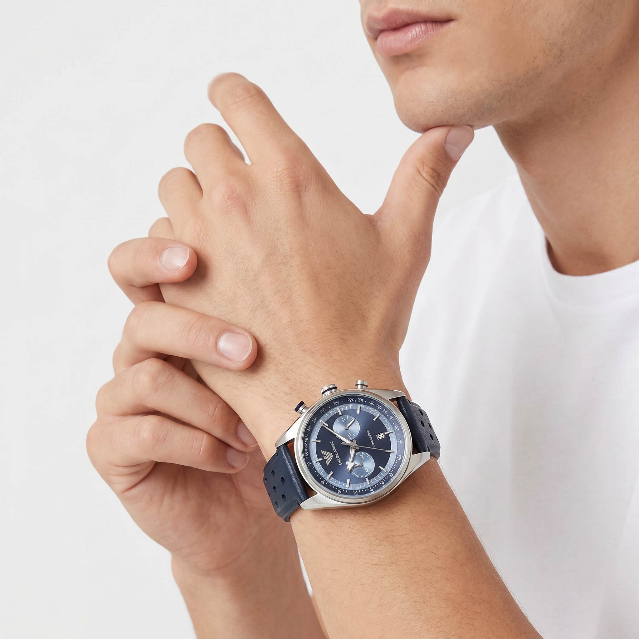 Men Blue Watch