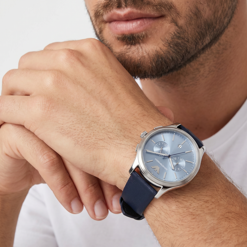 Men Blue Watch
