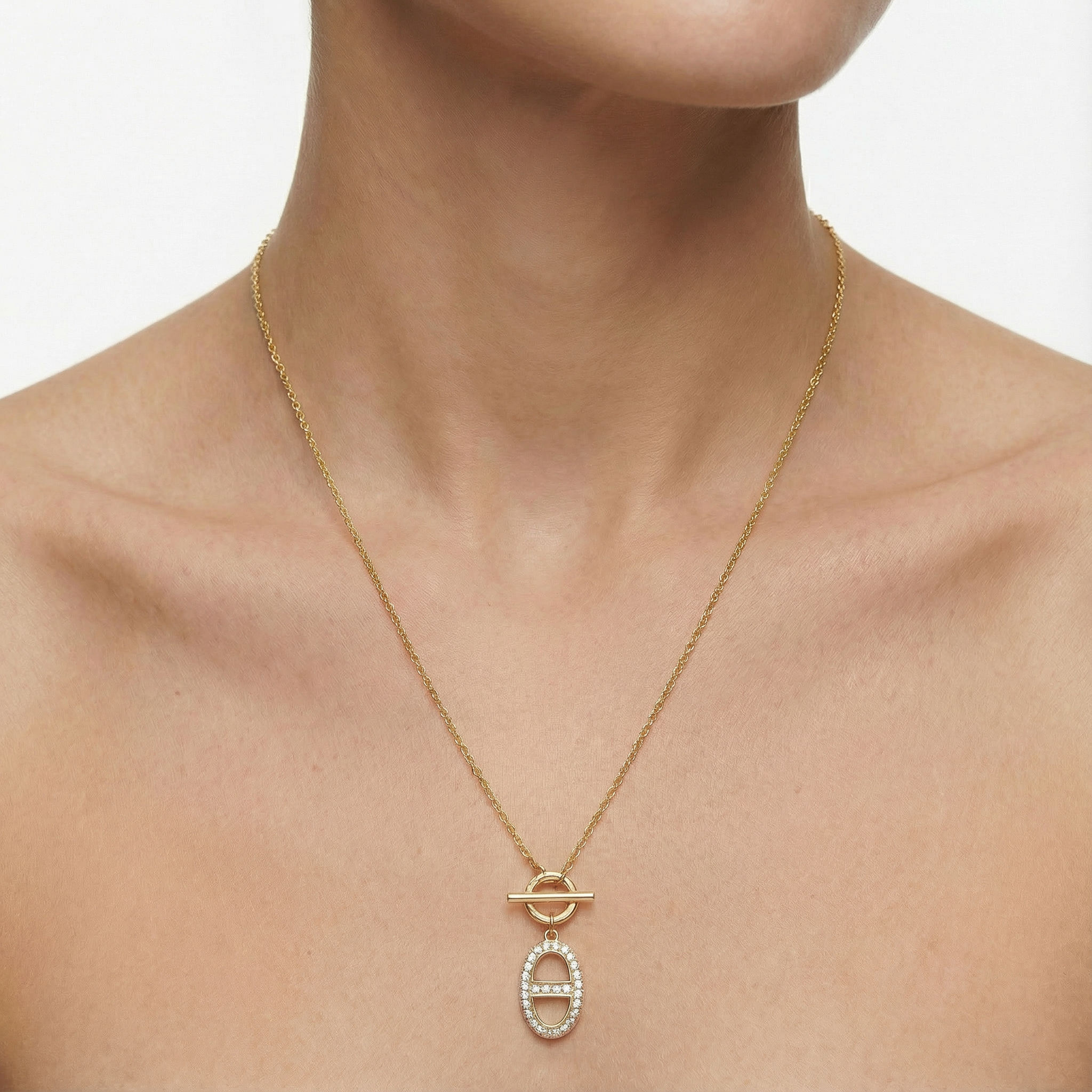 Women Long Gold Necklace