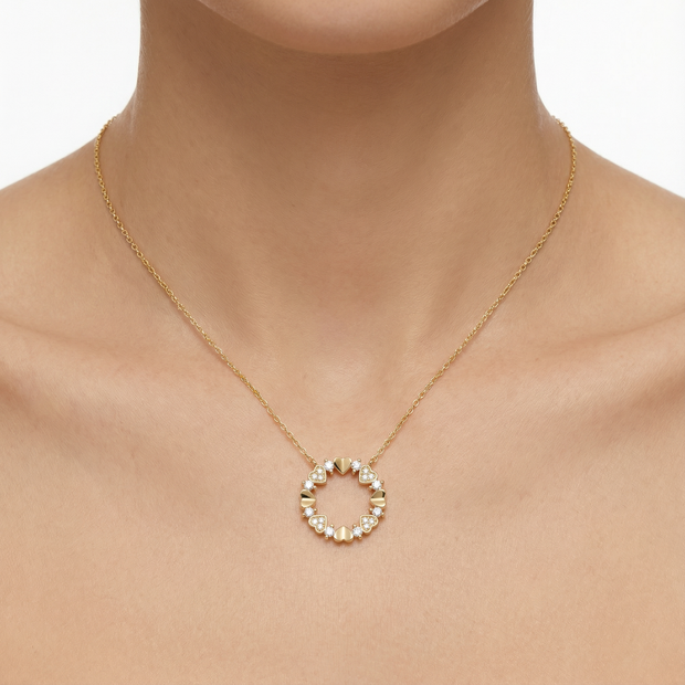 Women Gold Necklace Short